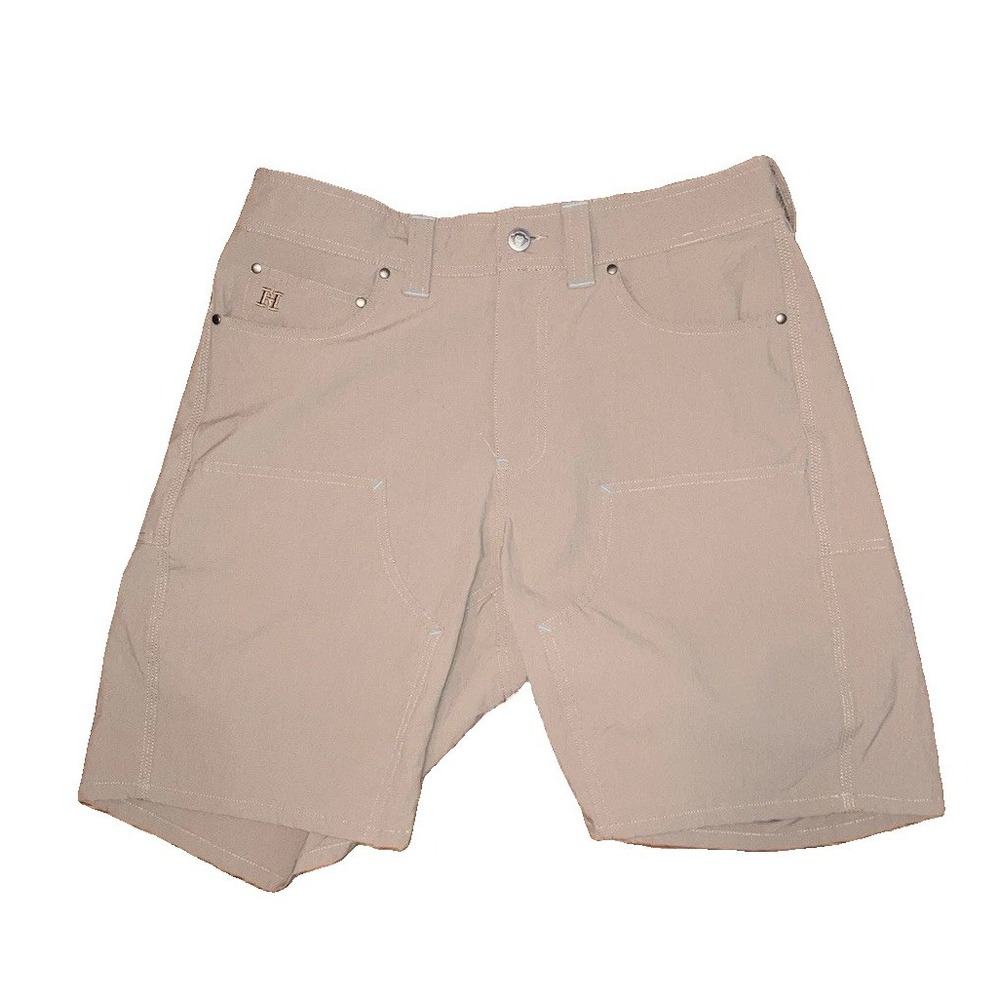 Howler Brothers Shorts Men's 32 Waterman's Work Quick Dry Nylon Ripstop Brown